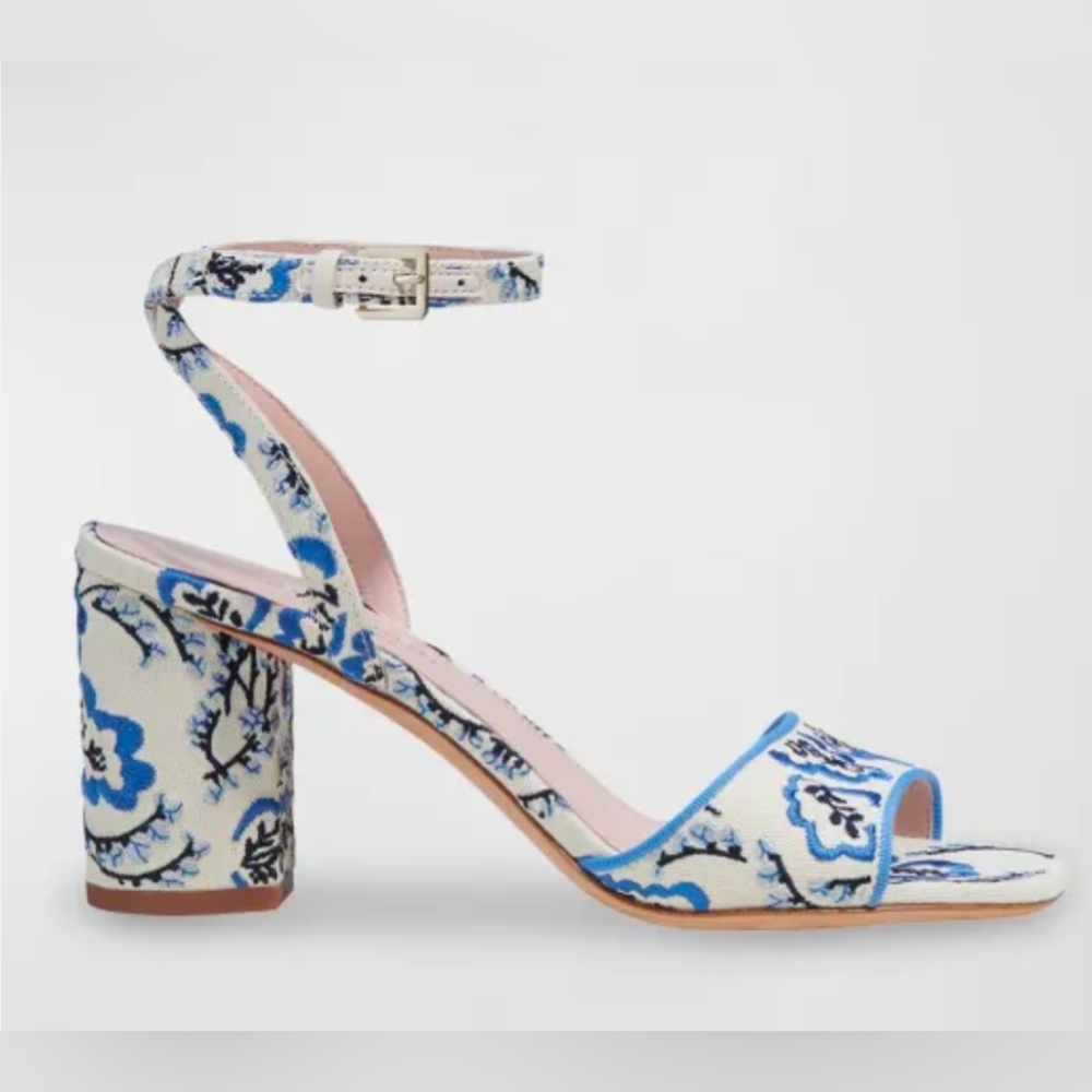 Kate Spade Delphine Embroidered Sandals Size 10B - Picture 2 of 12